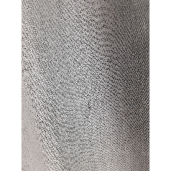 Chicos Platinum Women's Gray Straight Leg Denim Jeans Stretch Rhinestone 14 2.5 - Picture 7 of 9